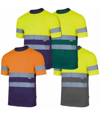 Camiseta reflectante bicolor (4 colores)