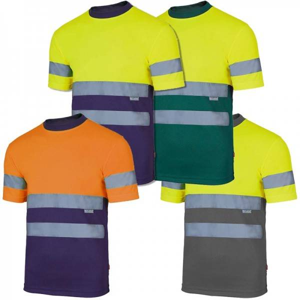 Camiseta reflectante bicolor (4 colores)