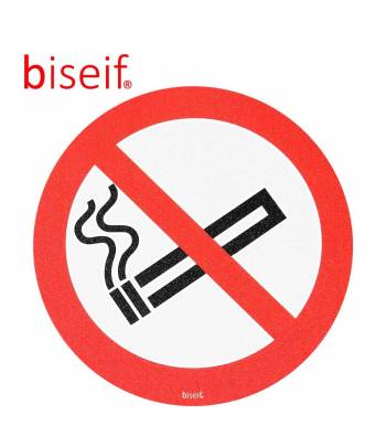 Señal de Suelo circular: Prohibido Fumar