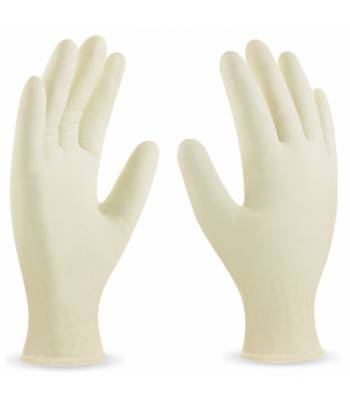 Caja de 100 uds. guantes 100% látex sin polvo.