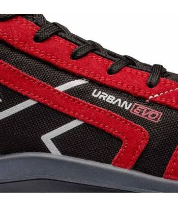 Zapatos seguridad Sparco Urban Evo S1P U2 Negro Rojo - Almacenes Cotelo