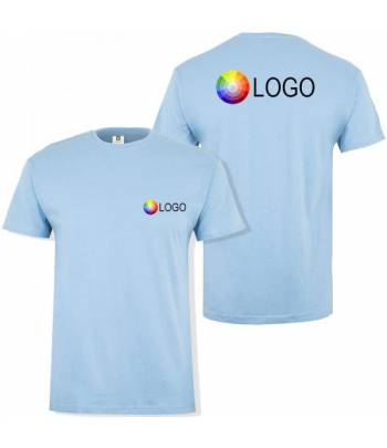 Pack 20 camisetas personalizadas con logotipo en pecho y espalda